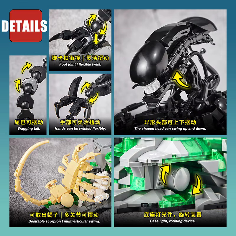 FINGERROCK Alien Monster Roboter Bausteine, ab 8 Jahren - Bild 5