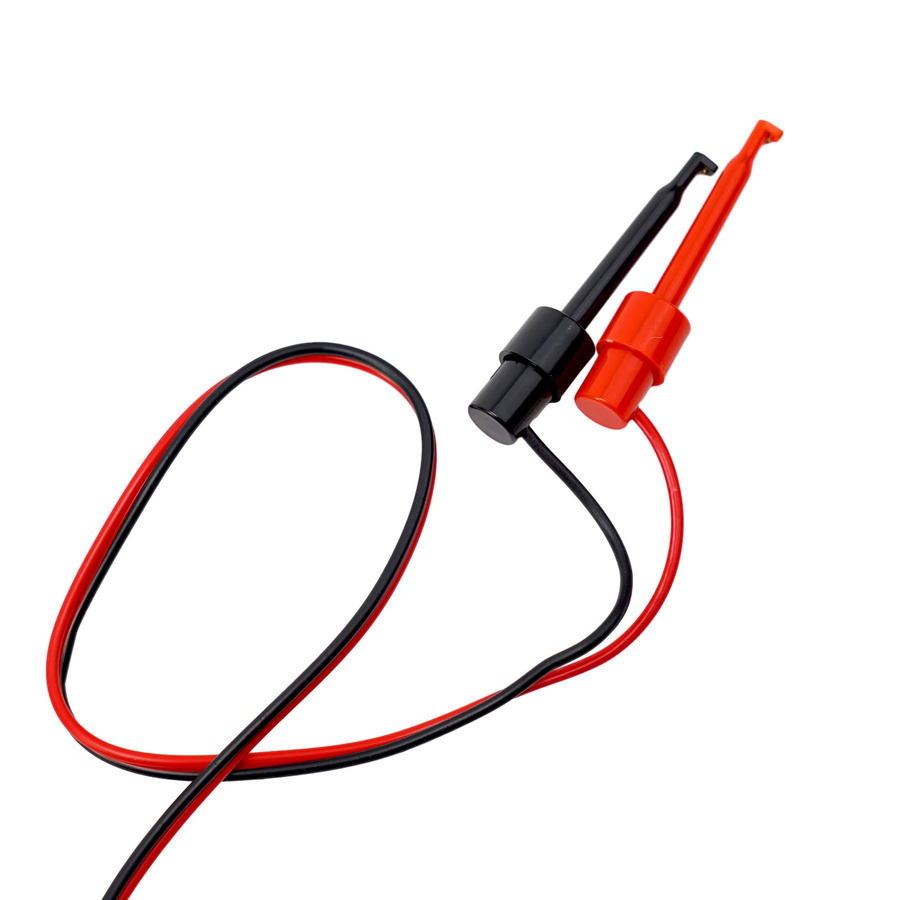 SWM Bananenstecker zu Haken-Clamp Adapter Set mit 4mm Testleitungen, Multimeter Testkabel, Multicolor - Bild 2