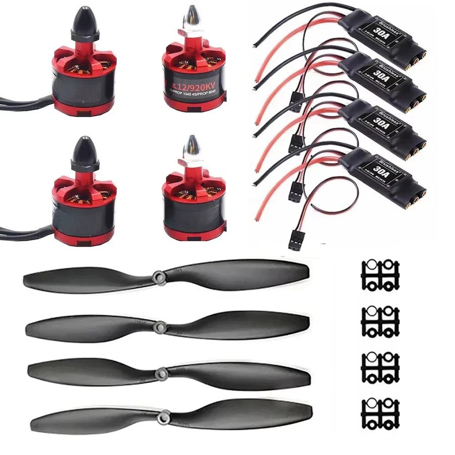 Skyquist Bürstenloser Motor 2212 920KV, CW CCW Propeller & 30A ESC, Metall - Bild 4