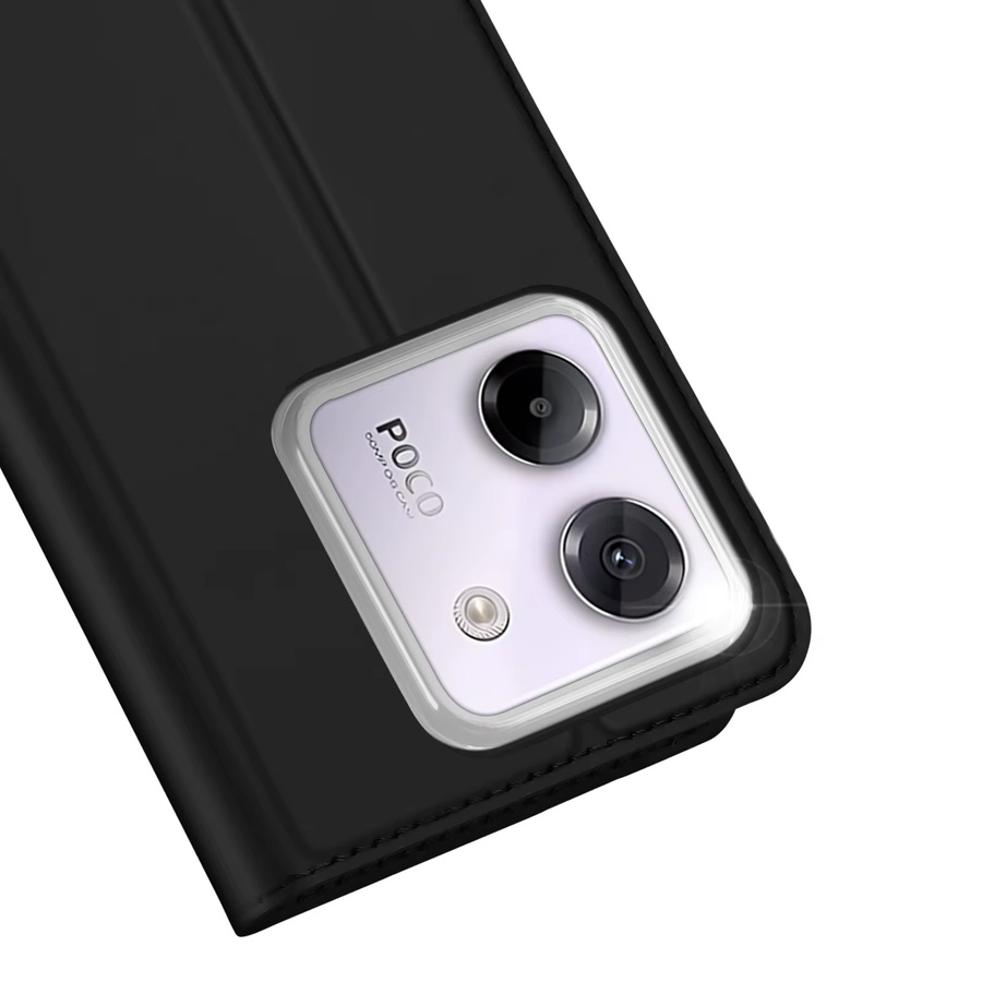DUX DUCIS Magnet-Brieftaschenhülle aus PU-Leder für Poco M7 Pro 5G, F7 Ultra, C71 und X7 Pro als Flip-Cover mit Kartensteckplatz in Schwarz oder Blau - Bild 3