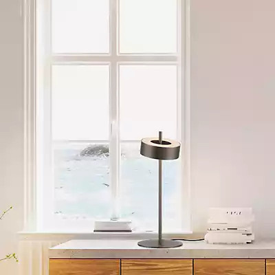 Paul Neuhaus Q-Rotate LED Tischleuchte in Braun mit Fernbedienung und Dimmfunktion - Bild 2
