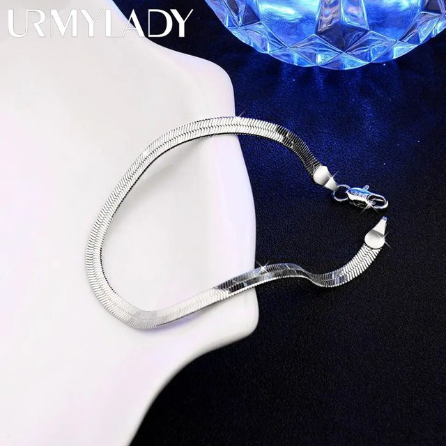 URMYLADY Armband 925 Silber, 4 mm, Unisex - Bild 1