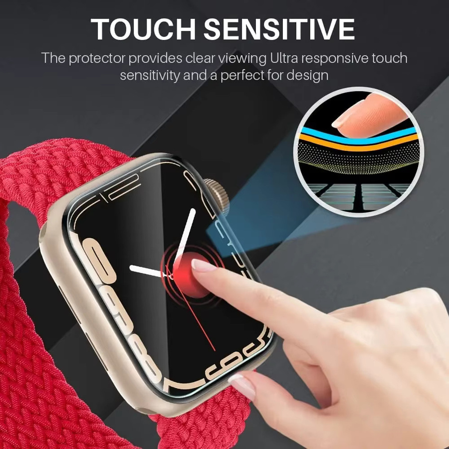 RWBANDS Hydrogel Film für Apple Watch, transparent, Unisex - Bild 3