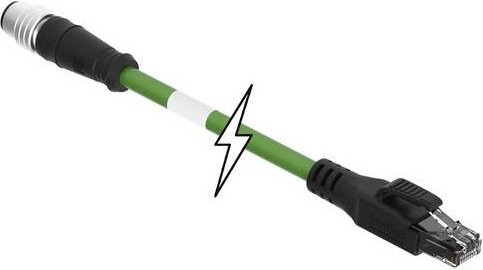 Molex 1201080257 Sensor-Aktor-Steckverbinder konfektioniert in Grün für Ethernet/LAN - Bild 1