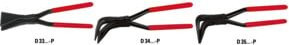 Bessey Falzzange 90 Grad gebogen D351-60-P in Schwarz mit PVC-beschichteten Griffen - Bild 1