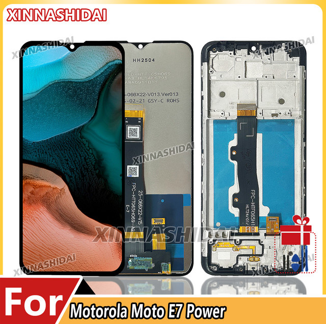 LCD Digitizer mit Touchscreen für Motorola Moto E7 Power XT2097 in Schwarz - Bild 1