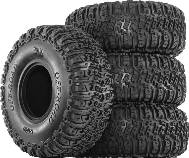 Axial RC Crawler Reifen, 1:10, Schwarz, Gummi - Bild 1