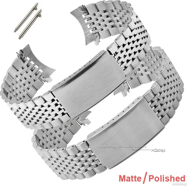 HQstrap Uhrenarmband Edelstahl, Silber, Herren - Bild 1