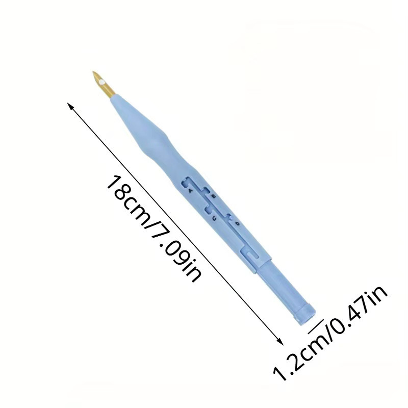 Deluxe Punch Needle Stickstift mit verstellbarer Tiefenkontrolle aus Kunststoff für Teppichgarn und Stickereien - Bild 3