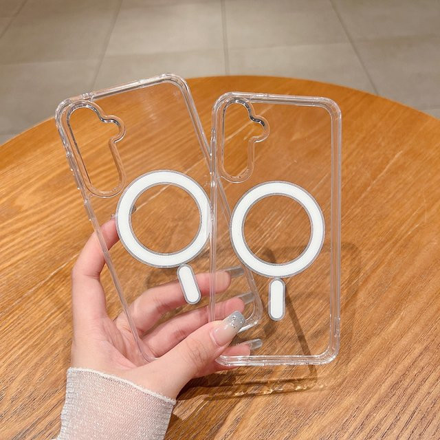 Transparente magnetische MagSafe Schutzhülle für Samsung Galaxy S26 Ultra, S25 FE, A56 und A55 mit kabelloser Ladefunktion und stoßfestem Design - Bild 1