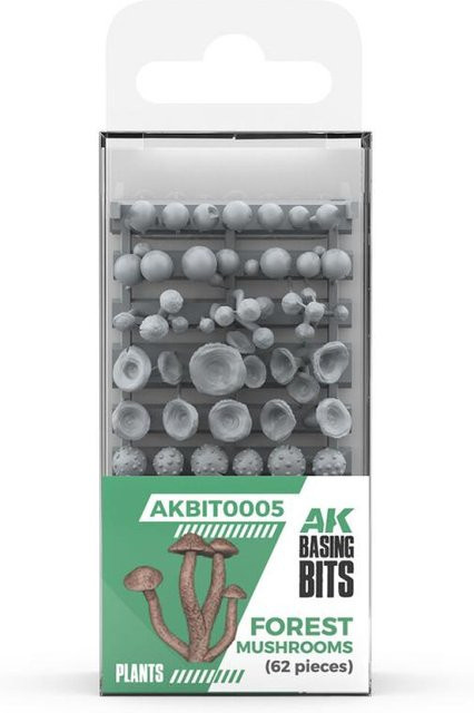AK Interactive Forest Mushrooms Basing Bits, 63-teiliges Set - Bild 1
