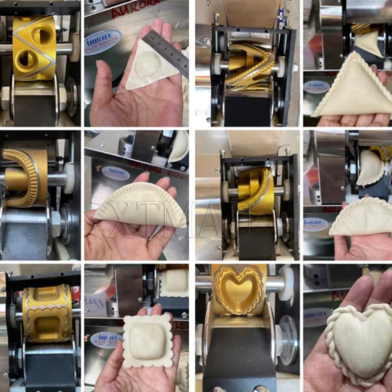 XTMAU Automatische Samosa-Maschine aus Edelstahl in Silber für Ravioli, Frühlingsrollen und Teigtaschen (220V/110V) - Bild 1