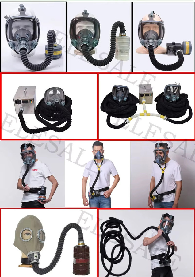 ELESESAFE Gasmasken-Verbindungsrohr mit Schnorchel-Schnittstelle in Schwarz, Verschleißfestes Anti-Aging-Verbindungsrohr für Gasmasken und Filter mit 40 mm Gewinde - Bild 4