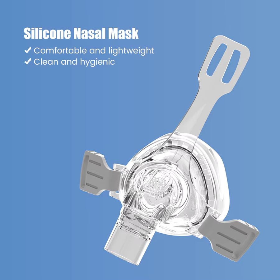SALORIE Vollgesichtsmaske für CPAP Auto CPAP APAP BIPAP Maschinen als Anti-Schnarchen-Schlafhilfe in Transparent - Bild 2