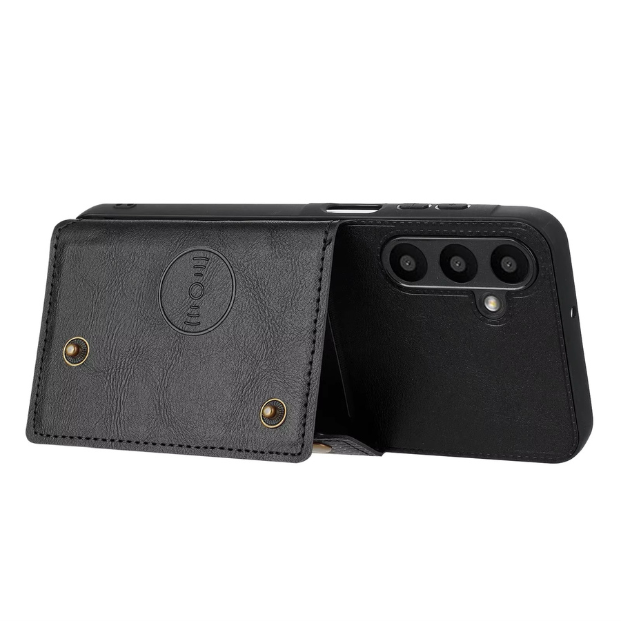 Samsung Business Wallet Ledertasche Kartenhalter Etui für Galaxy S26 Ultra S25 S24 Plus S23 S22 FE S21 Plus 5G in Schwarz oder Blau - Bild 5