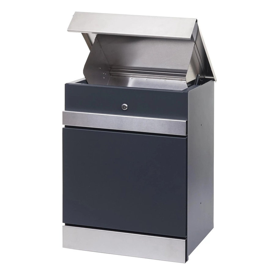 Paketkasten MCW K41 Paketbox aus verzinktem Edelstahl in Anthrazit - Bild 2