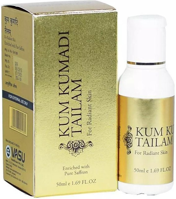Vasu Kumkumadi Tailam Gesichtspflegeöl mit Safran, 50 ml - Bild 1