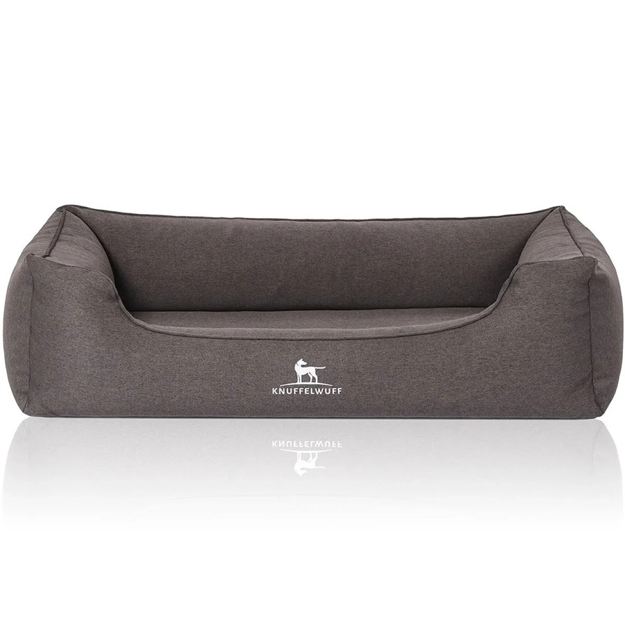 Knuffelwuff Hundebett Leano Orthopädisch mit Schaumstoffkern und abnehmbarem Bezug, Schwarz/Grau, B: 105 cm, T: 75 cm - Bild 2
