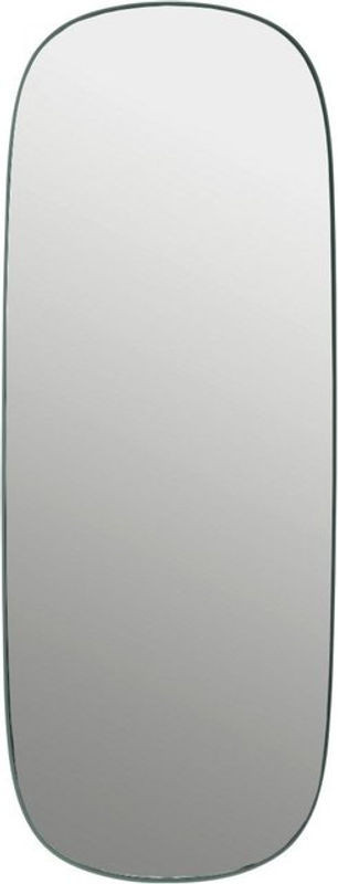 Muuto Framed Wandspiegel in Grün mit ovalem Glas und Metallrahmen - Bild 1