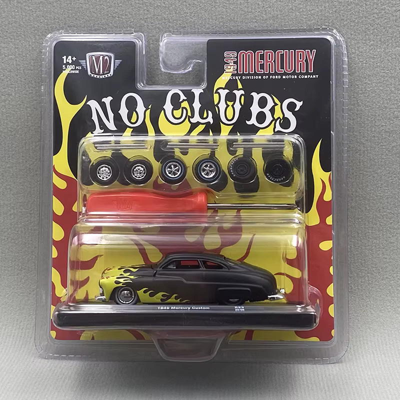 M2 1949 Mercury Custom Alloy Automodell, 1:64 Maßstab, Schwarz, ab 14 Jahren - Bild 3