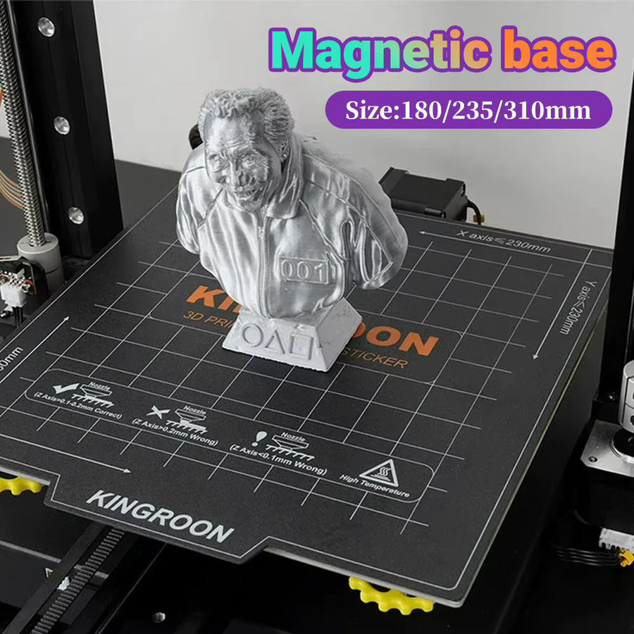 Torlipy Magnetische Heizplatte Schwarz Weichmagnet-Bauplatte für 3D-Drucker B/T/H: 180 x 235 x 310 mm kompatibel mit KP3S KP5L Ender 3 - Bild 2