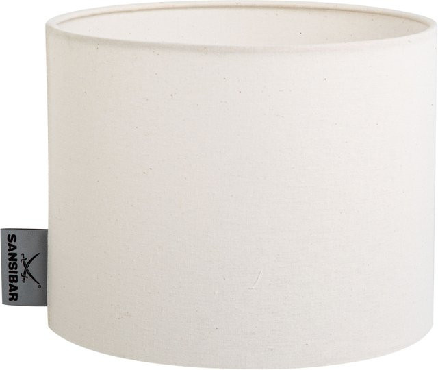 Lampenschirm SANSIBAR UTHÖRN in Weiß aus Stoff mit E27 Fassung, Durchmesser: 20,0 cm, Höhe: 16,0 cm - Bild 1