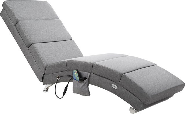 Casaria Relaxliege London Grau mit Massage- und Heizfunktion und motorisierter Liegefunktion - Bild 1