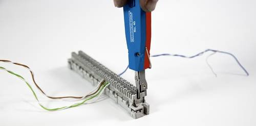 Weicon Anlegewerkzeug für LSA PLUS und LSA PLUS Klemmen, Blau, 0,35 bis 0,9 mm und 0,7 bis 2,6 mm² - Bild 1