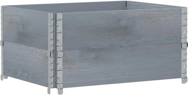 vidaXL Pflanzkiste aus Massivholz Kiefer in Grau, B/T/H: 80 x 60 x 41 cm - Bild 1
