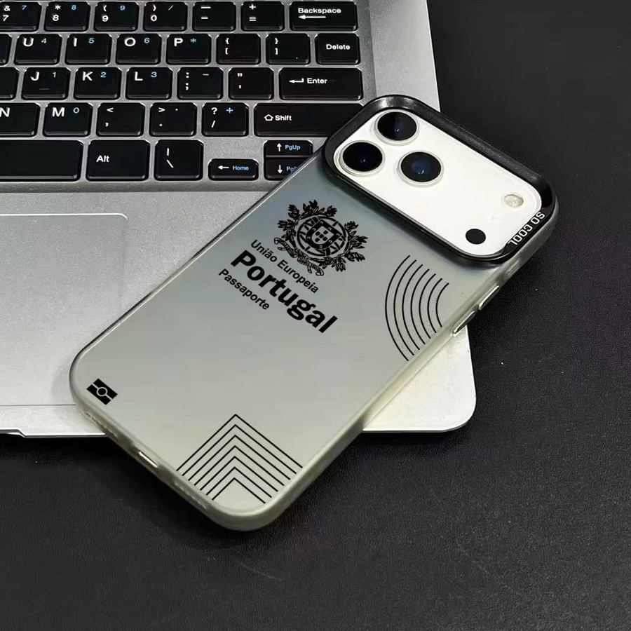 Stoßfeste Handyhülle im Portugal-Pass-Design für iPhone 11 bis iPhone 17 Pro Max, Matte Laser Aurora in Multicolour und Pink - Bild 3