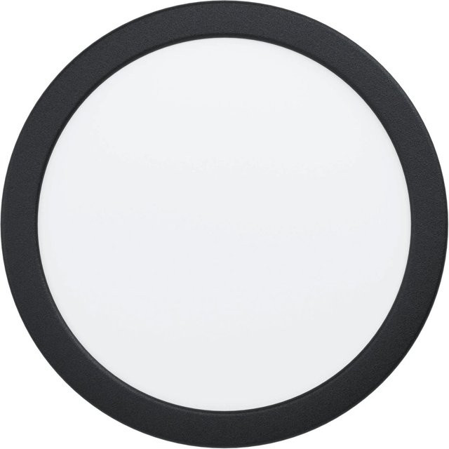 Eglo LED-Einbauspot Fueva 5 in Schwarz mit warmweißem Licht (3.000K), Durchmesser: 21,6 cm - Bild 1