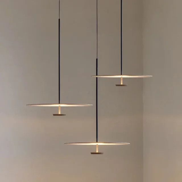 JIANKEXING Nordic Minimalist UFO Pendelleuchte Designer Kreative Kunstbeleuchtung für Schlafzimmer Restaurant und Bar in Glanz - Bild 1