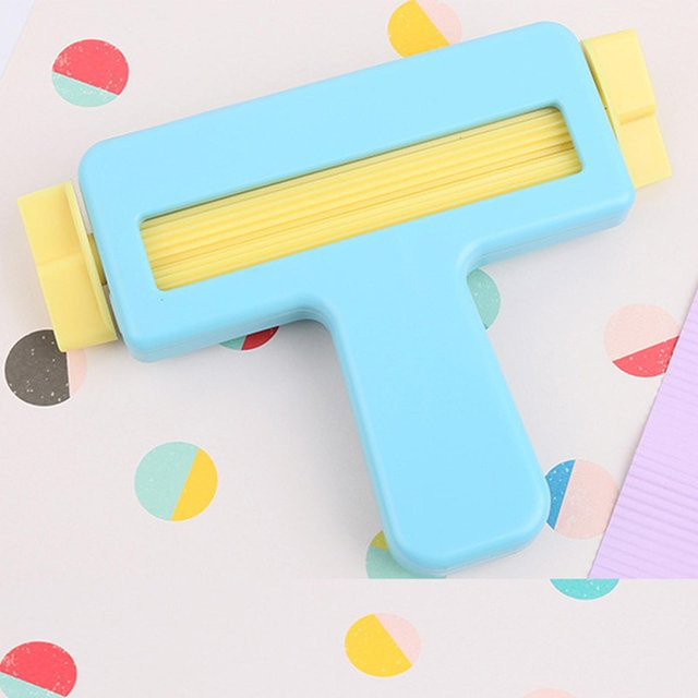 Papier Crimper Quilling Textur Roller in Blau für DIY Kunsthandwerk und Scrapbooking - Bild 1