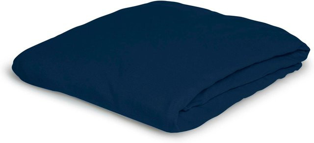 BIERBAUM Jersey Spannbetttuch Blau B/T: 150 x 200 cm - Bild 1