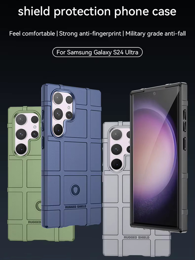 Robuste Silikon Schutzhülle für Samsung Galaxy S24, S24 Plus und S24 Ultra in Grün mit Militärstandard-Schutz - Bild 5