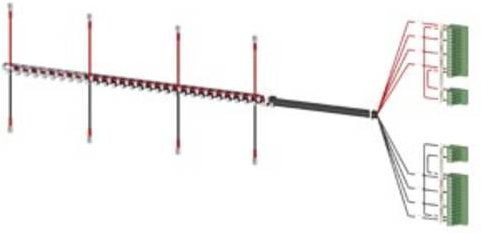 Siemens Spannungsversorgungskabel 4polig in Schwarz 3KC98316 - Bild 1