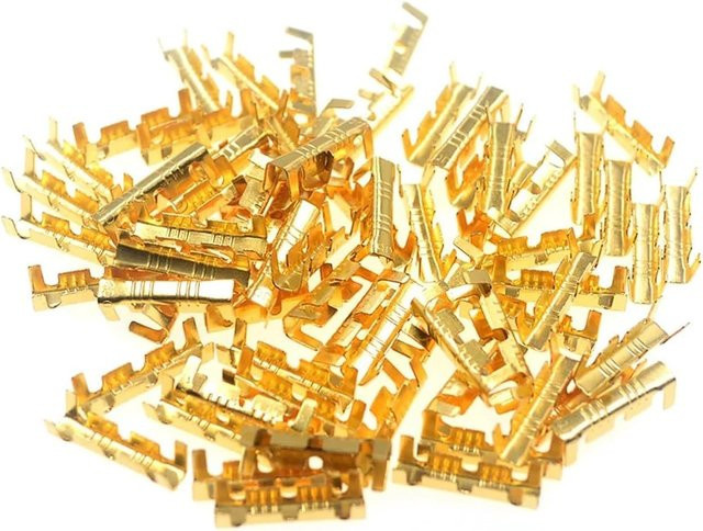 AOKIN 1000 Stück U-förmige Kabelschuhe Set, 0,3-1,5 mm elektrische Steckverbinder für Kaltpressungen - Bild 1