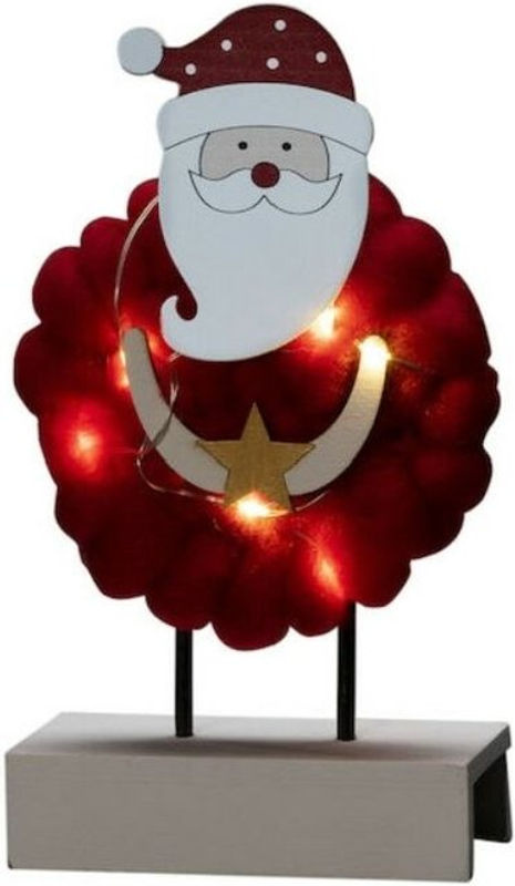 Konstsmide LED Holzsilhouette Weihnachtsmann mit Baum mit warmweißem Licht in Rot und Weiß - Bild 2