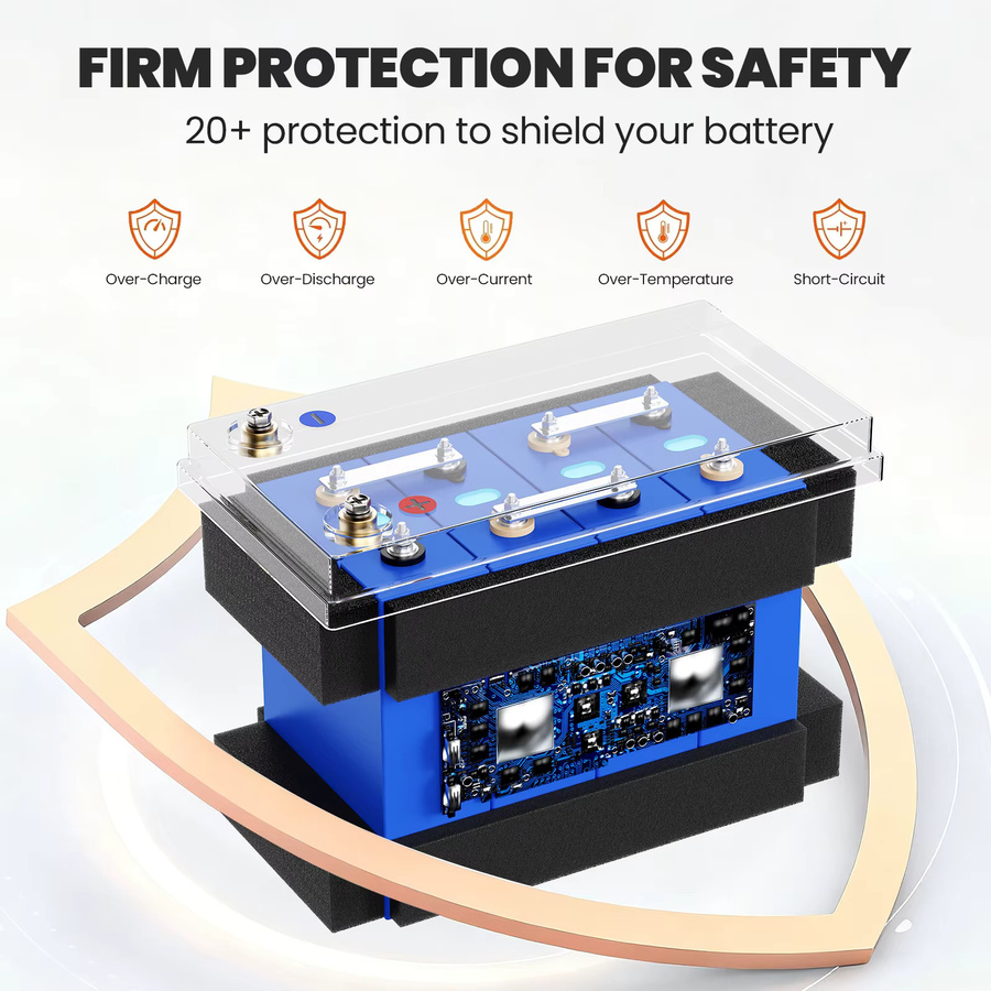 EFFIVOLT LiFePO4 Lithium-Eisen-Akku mit BMS für Heimenergiespeicher, Dreirad, Go-Kart oder Notstromversorgung, 12V 100Ah / 24V 100Ah / 48V 50Ah - Bild 3