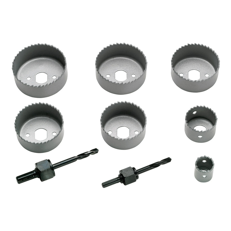 LUX-TOOLS Lochsäge-Set 9-teilig Spezial in Silber - Bild 2