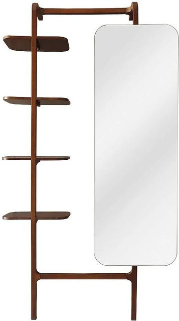 Vente-unique Regal Zorvina aus Kautschukholz in Naturfarben Dunkel, Höhe: 104 cm - Bild 1