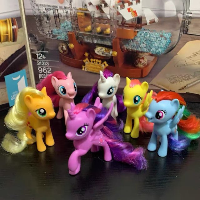 Hasbro My Little Pony Actionfiguren Rainbow Dash Twilight Sparkle Applejack, Puppen - Bild 1