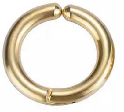 Jisixin Ohrringe, Hoop, Gold, Titan, 12mm, Unisex - Bild 1
