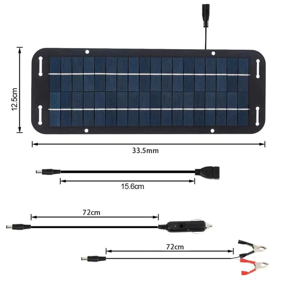 Olt Power Solarbatterieladegerät mit monokristallinen Solarzellen für 12V Auto, Van und Boot - Bild 4