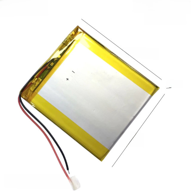 Lanzhd Lithium-Polymer Akku Li-Po 3,7V 2800mAh 406070 in Silber, H x B x T: 4,06 x 6,0 x 0,7 cm - Bild 1