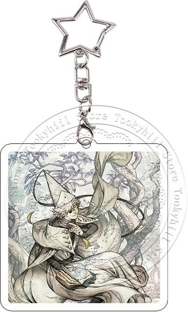 CHIC STUDIO Schlüsselanhänger Hexenhut Atelier Cartoon Acryl, White, Unisex - Bild 1