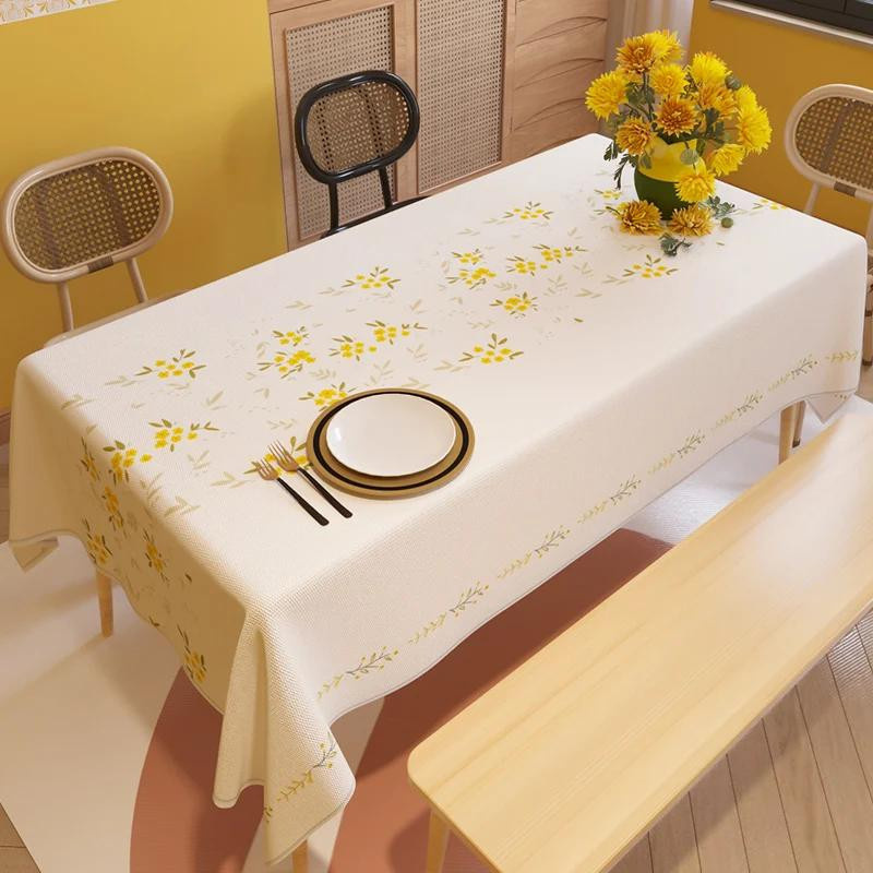 Yiran Furniture Rechteckige Tischdecke im böhmischen Design, wasserabweisend und fleckabweisend, B/H: 90 x 140 cm - Bild 1