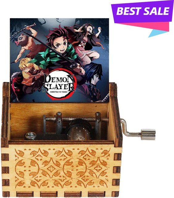 Bandai Handkurbel-Spieluhr aus Holz, Tanjiro, 16 Stile - Bild 1