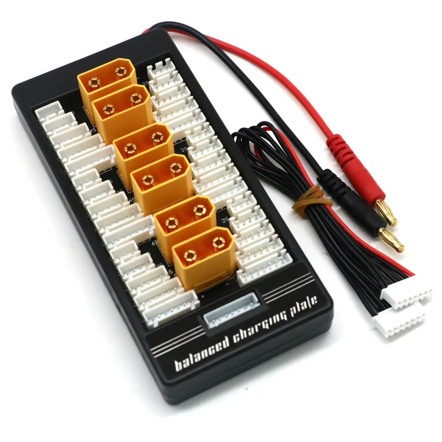 ISDT Parallel Lipo Batterie Lade Board für XT60 XT30 XT90 T-Plug EC3 EC5 2-6S in Schwarz - Bild 4