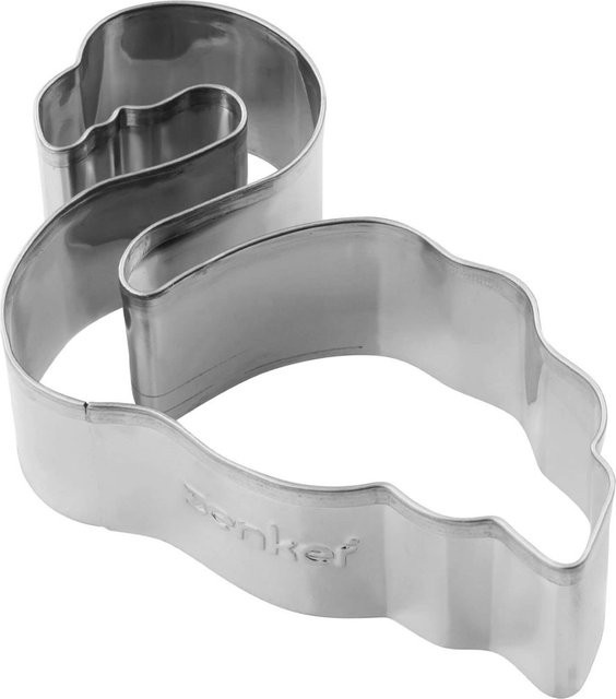 Zenker Ausstecher Flamingo und Schwan Happy Baking aus Edelstahl, Silber, B: 5,5 cm, H: 7,8 cm - Bild 1
